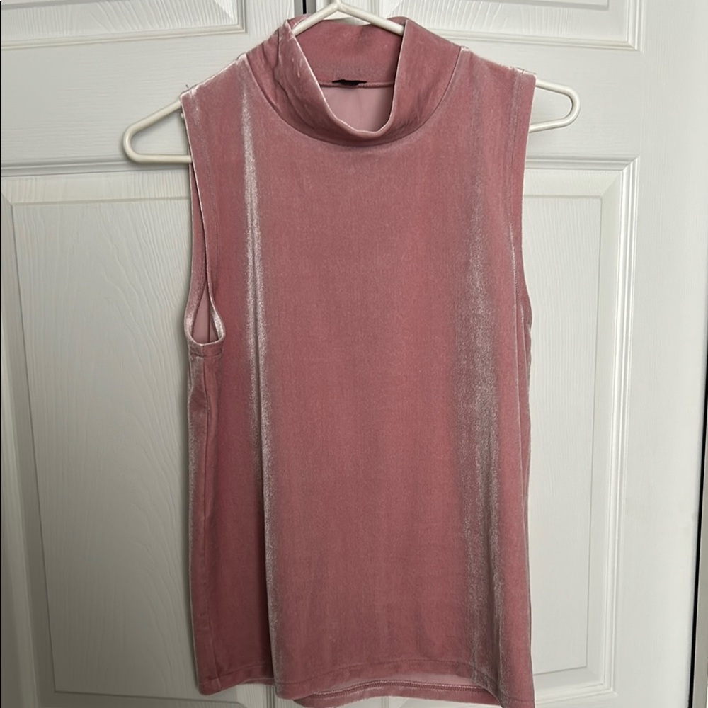 J. Crew Pink Ribbed Sleeveless Tank Top